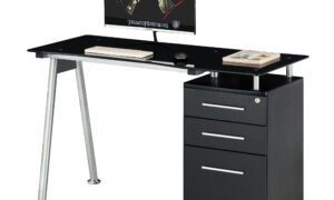 ENMBJ-01B - Black Computer Table and Work Table